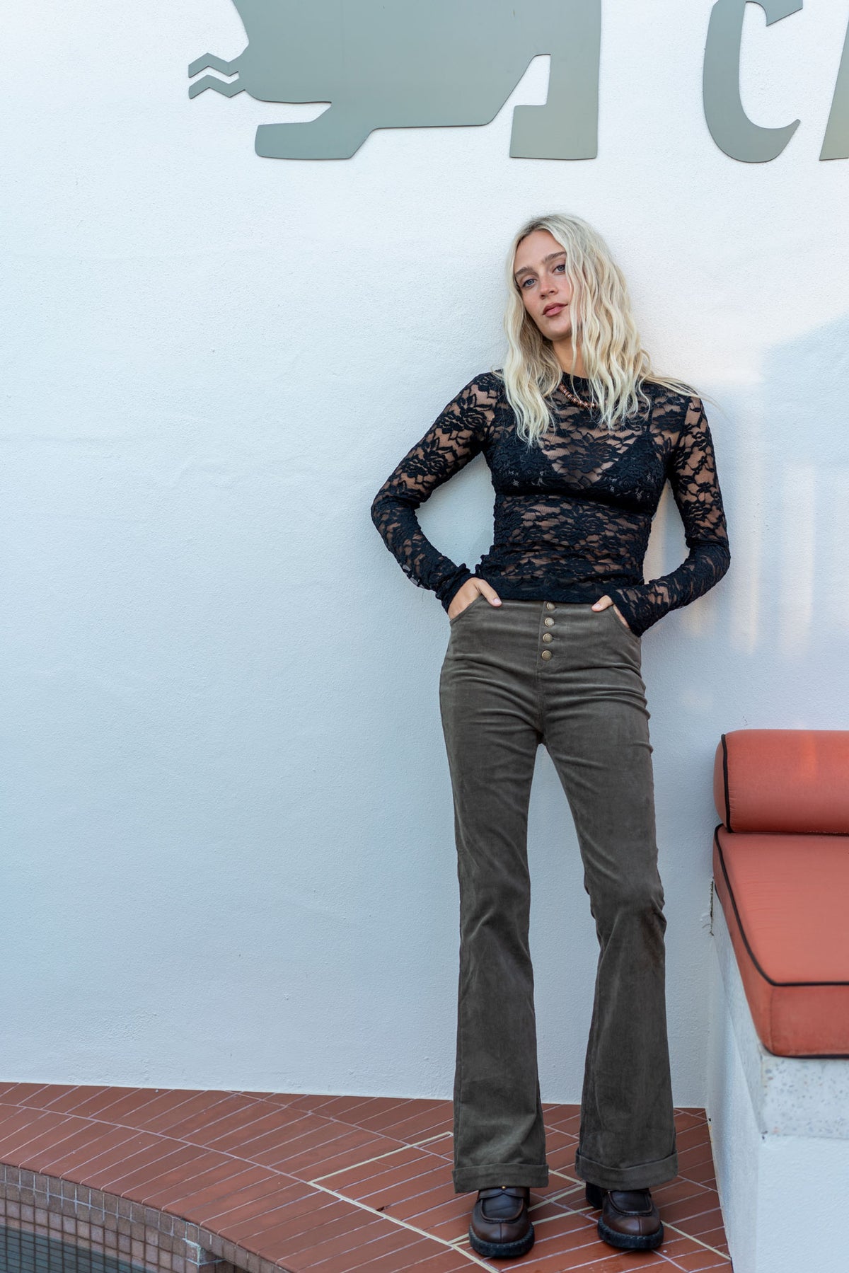 Black Lace Layering Top