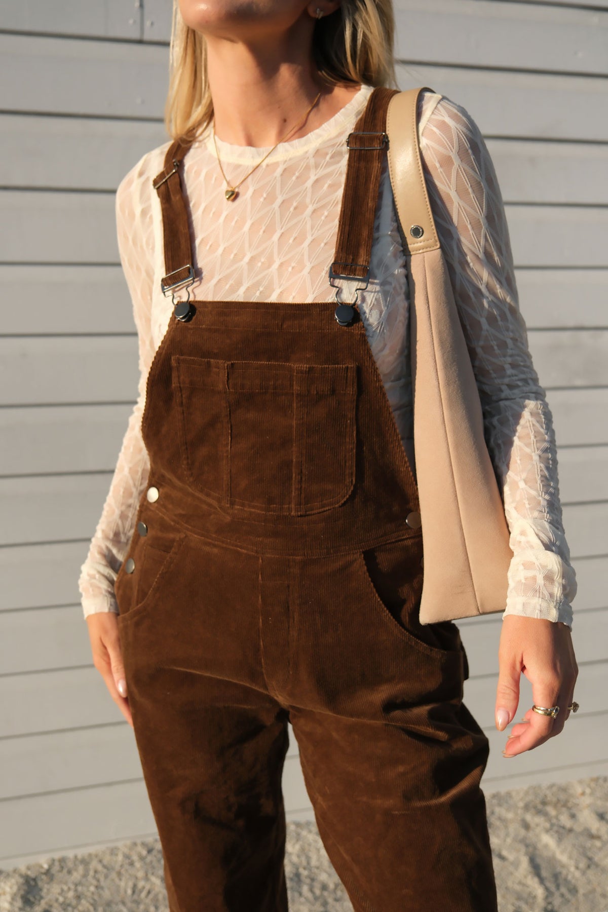 Cord Overalls - Chocolate