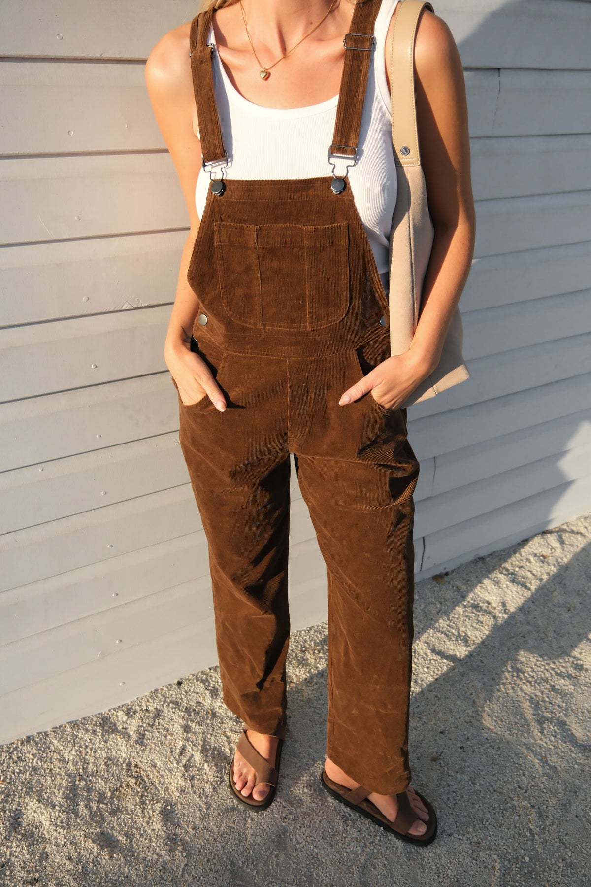 Cord Overalls - Chocolate