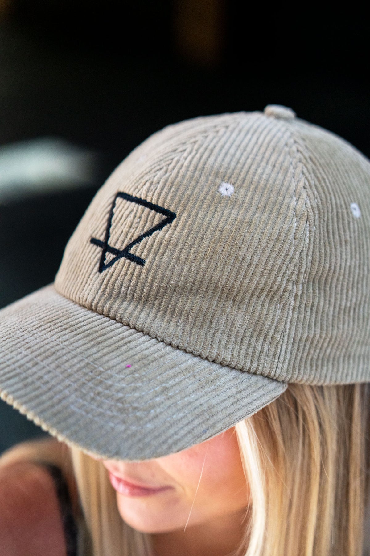 Khaki Cord Cap