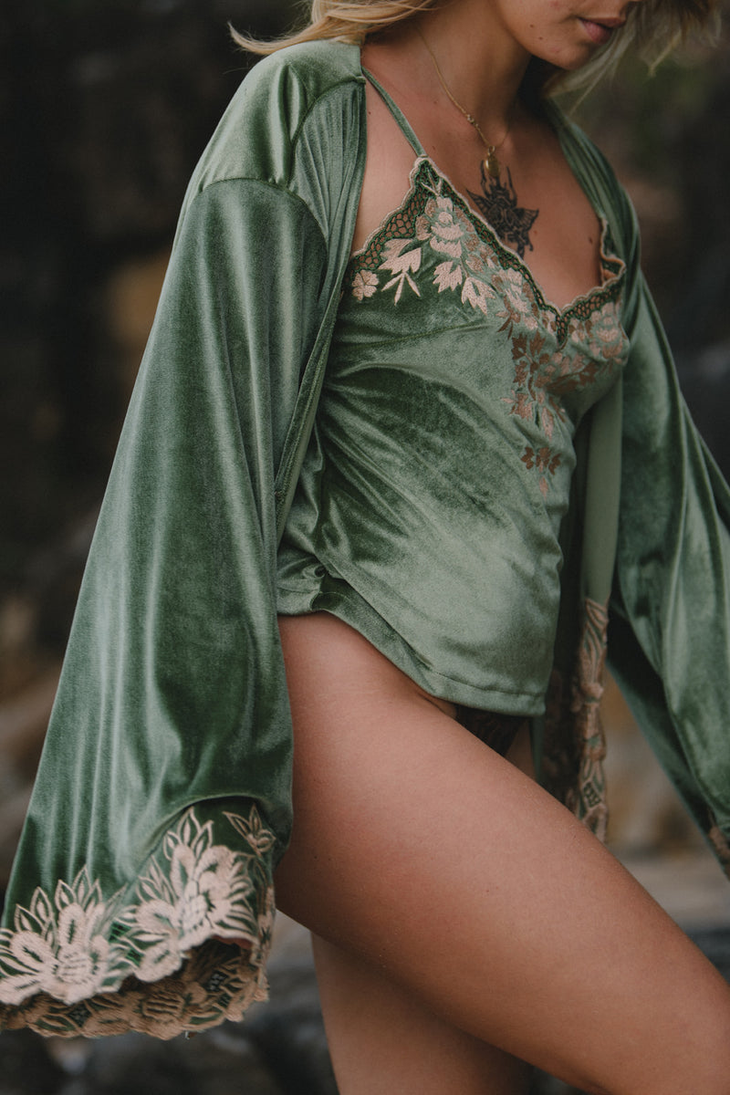 Hendrix Kimono Jacket - Moss