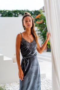 Hendrix Midi Dress - Charcoal