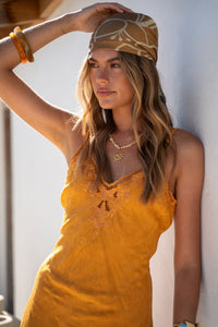 Bella Mini Dress - Mustard