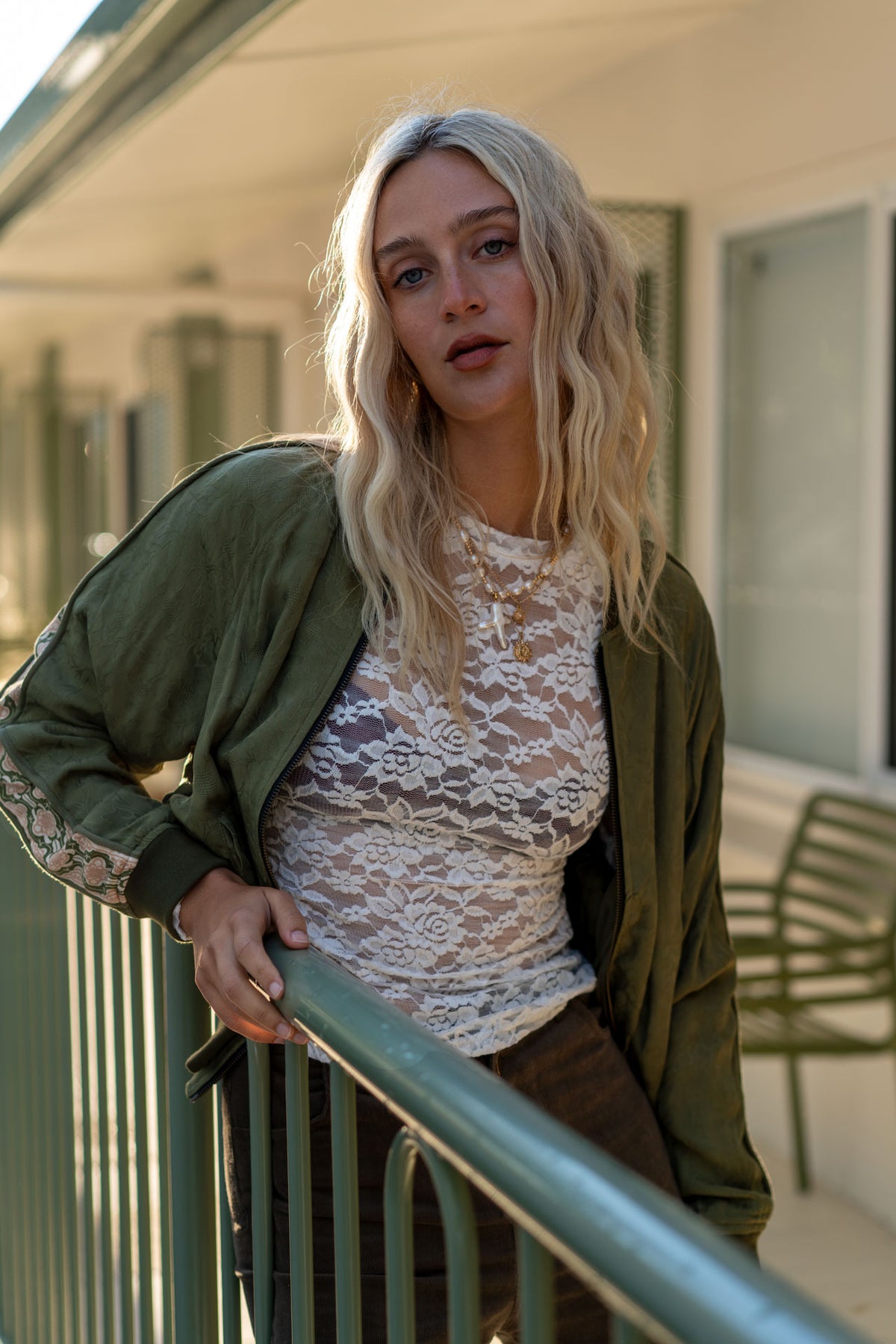 White Lace Layering Top