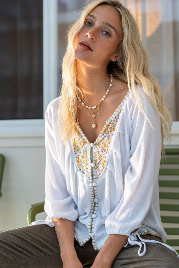 Lexi Embroidered Blouse