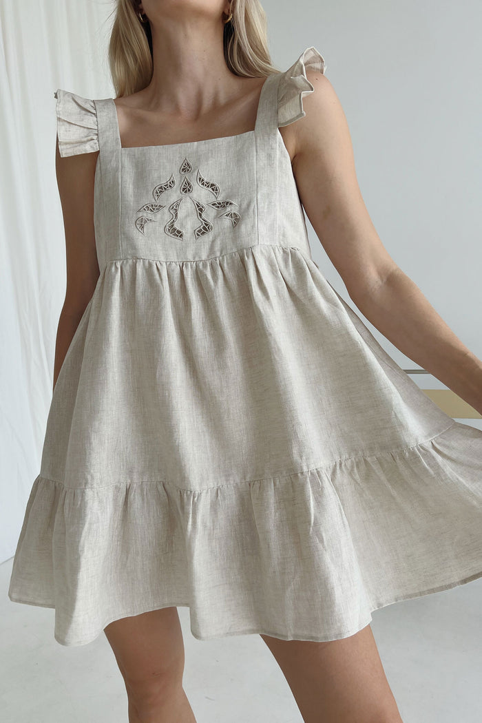 Oatmeal Elkie Swing Dress