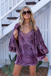 Hendrix Mini Dress - Plum